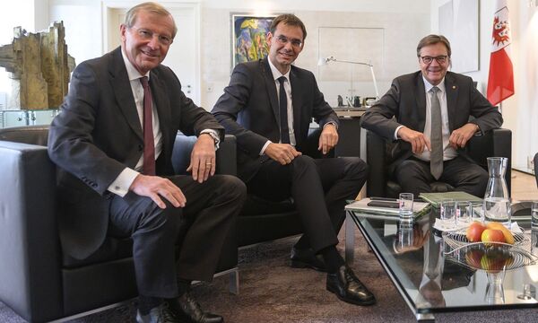 Günther Platter, Markus Wallner und Wilfried Haslauer.