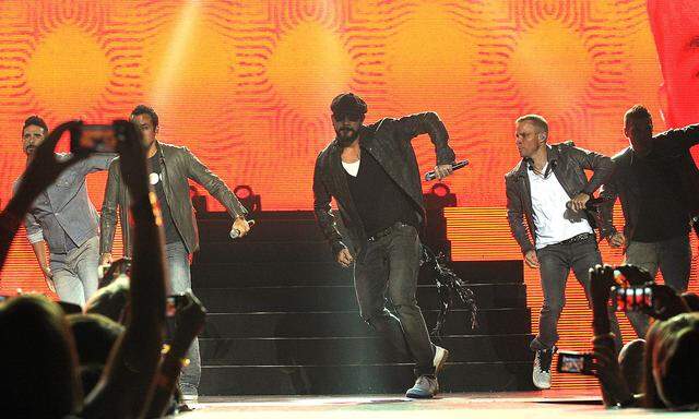 Die Backstreet Boys 2014 in der Wiener Stadthalle: Auch damals schon keine Burschen mehr sind die Mitglieder mittlerweile um die 40 Jahre alt.