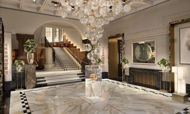 So soll die Lobby des Fünf-Sterne-Hotels aussehen.