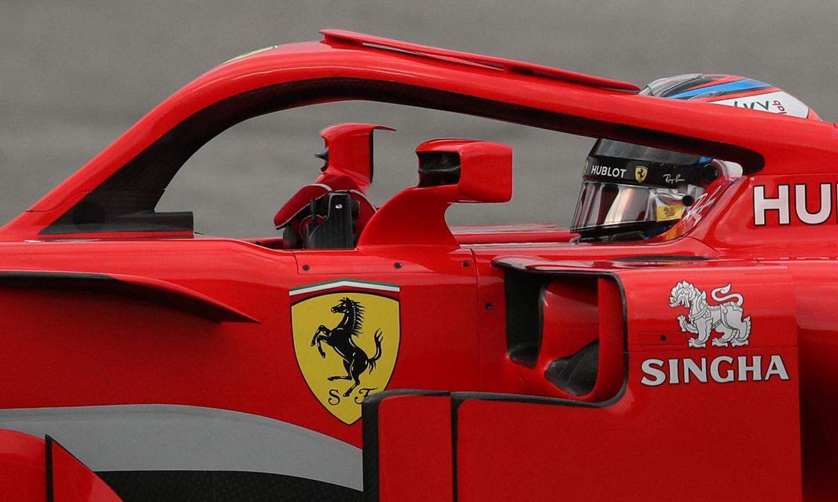Aber "Halo", hier bei Kimi Räikkönen (Ferrari).