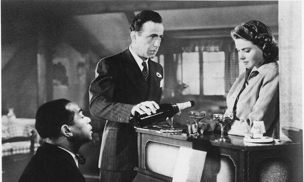 Dooley Wilson, Humphrey Bogart und Ingrid Bergman.