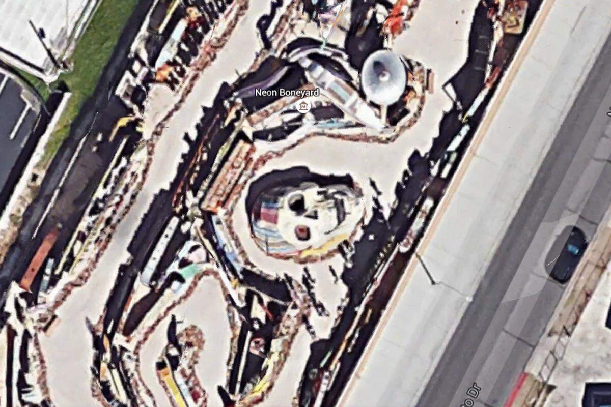Einen Totenkopf gerade in Las Vegas auf Google Maps anzutreffen, sollte nicht mehr sonderlich überraschen. Ob es Absicht war, ist aber unklar.