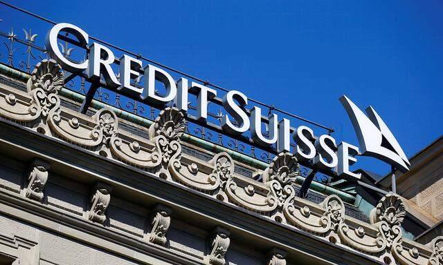 Das Logo der Schweizer Bank Credit Suisse