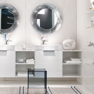 Flexibel. Mit der Serie  Kartell by Laufen soll es  im Badezimmer künftig  mobiler zugehen.