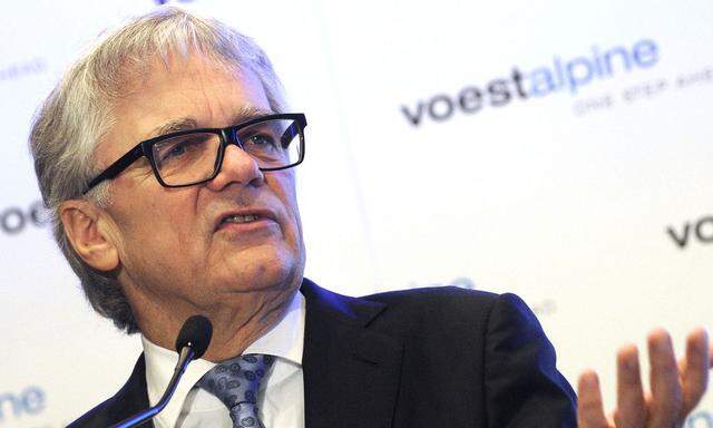 Voestalpine-Chef Wolfgang Eder legt Quartalszahlen vor