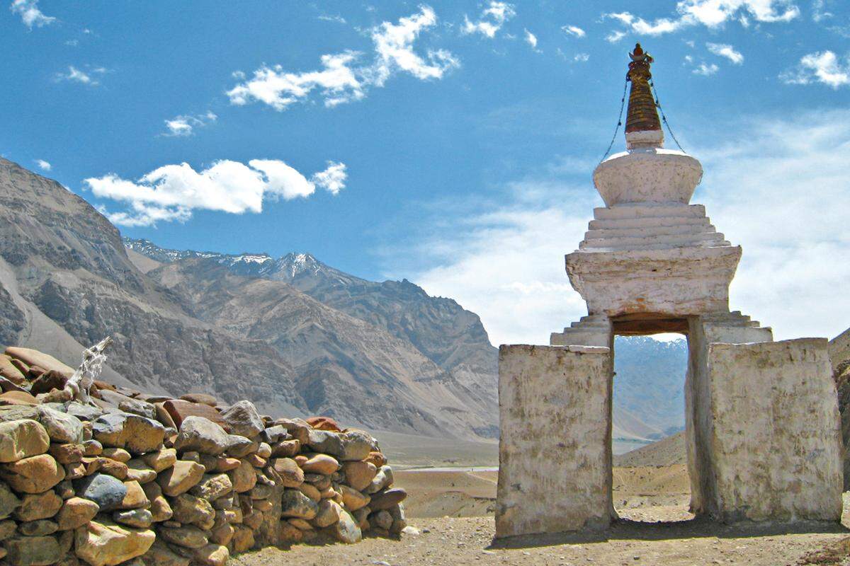 Wer die Pforte des Chorten im Zanskar-Tal durchschreitet, wird gesegnet.