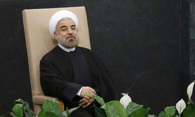 „Vorreiter des Friedens“: Irans neuer Präsident Hassan Rohani beteuerte am Dienstag bei der UNO in New York die Friedfertigkeit des schiitischen Gottesstaates.