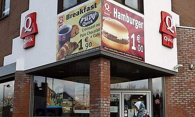 In diesem Fastfood-Restaurant werden Halal-Burger angeboten.