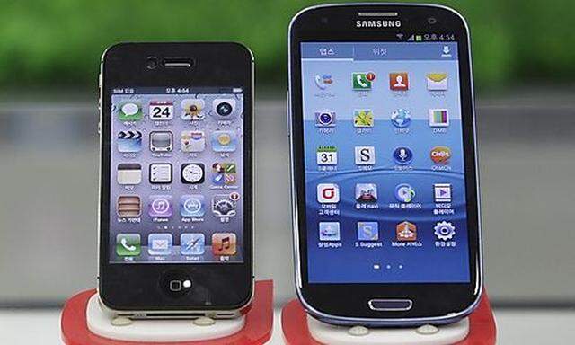 Das iPhone und das nicht im Prozess behandelte Galaxy S3