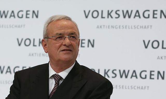 Volkswagen Chief Executive Winterkorn speaks at the annual news conference of Volkswagen in Berlin
