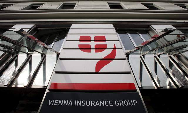 File photo of the logo of Vienna Insurance Group as seen at a branch office in Vienna