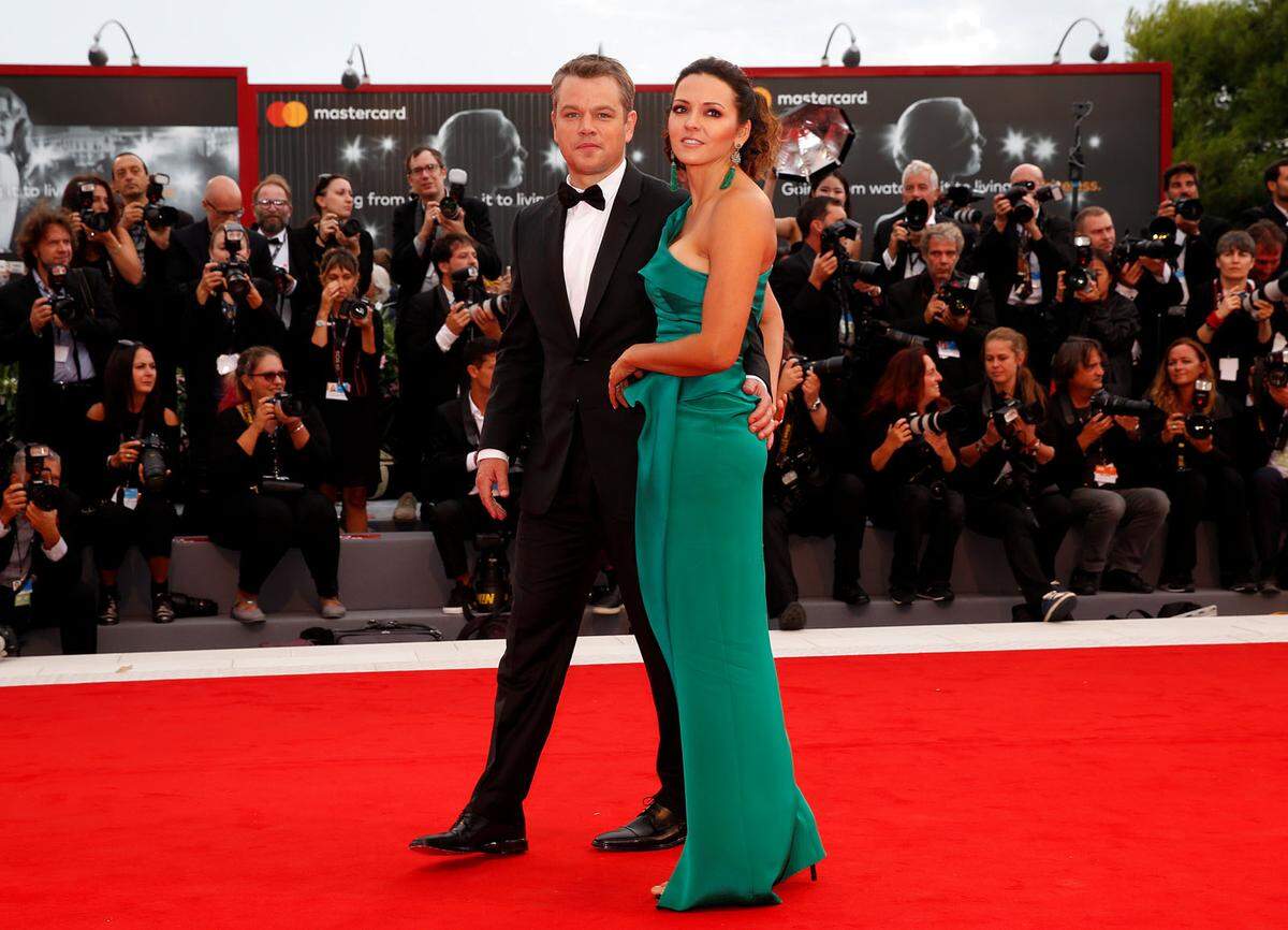 Matt Damon brachte seine Frau Luciana Barroso mit.