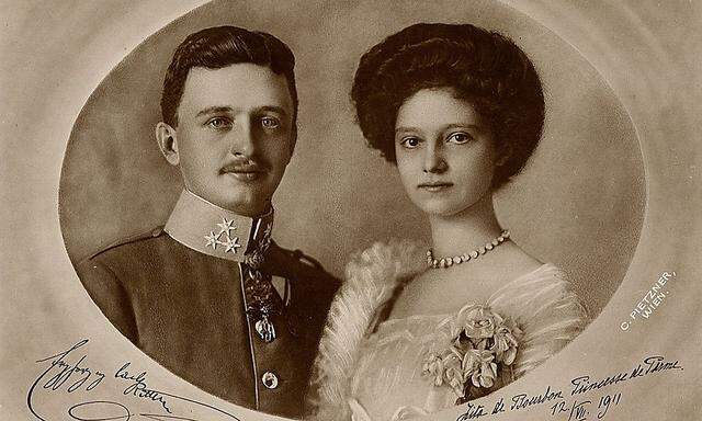 Archivbild Kaiser Karl I. mit seiner Frau Zita.