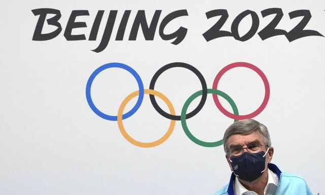 BEIJING, CHINA - FEBRUARY 03: International Olympic Committee (IOC) President Thomas Bach attends a press conference, P