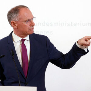 Austrian Interior Minister Karner attends news conference in Vienna