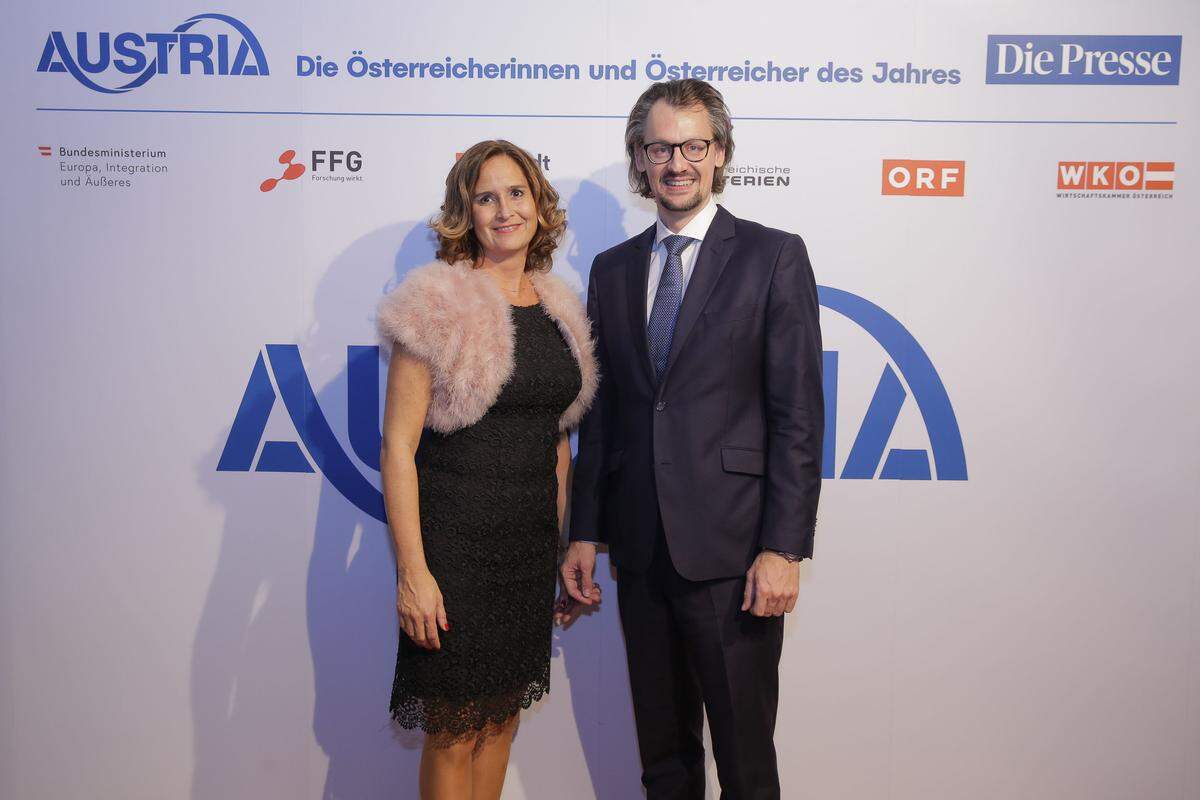 ..."Presse"-Marketingleiterin Franziska Keck und Styria-Vorstand Bernhard Kiener.