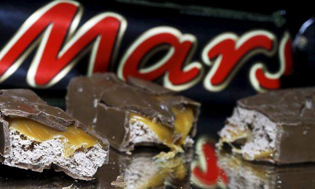 Mars bars are seen in this picture illustration