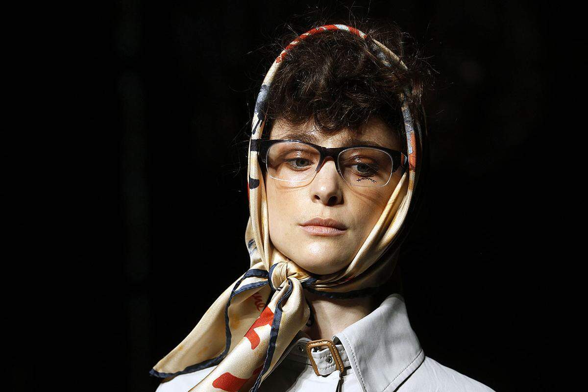 Eine Halbrandbrille von Vivienne Westwood.