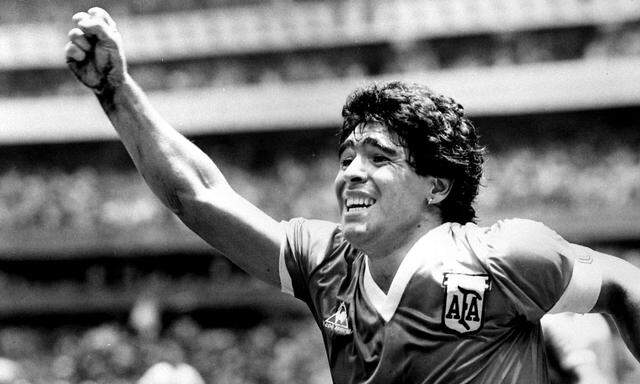 Diego Maradona bei der WM 1986