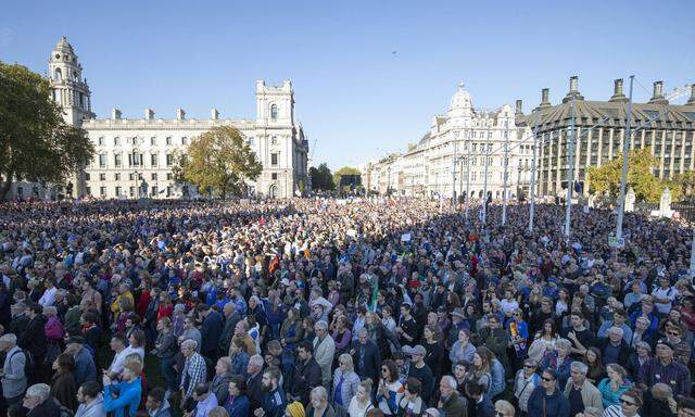 Es war die größte Demonstration seit 15 Jahren: 700.000 Menschen gingen in London auf die Straße und forderten ein neues Brexit-Referendum. 