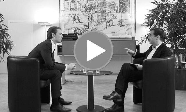 "Presse" Chefredakteur im Video-Interview mit Sebastian Kurz