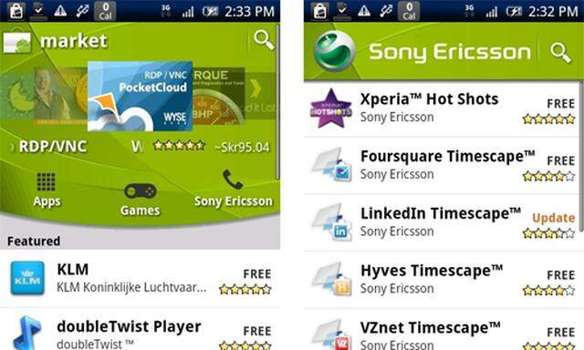 Sony Ericsson aendert Android