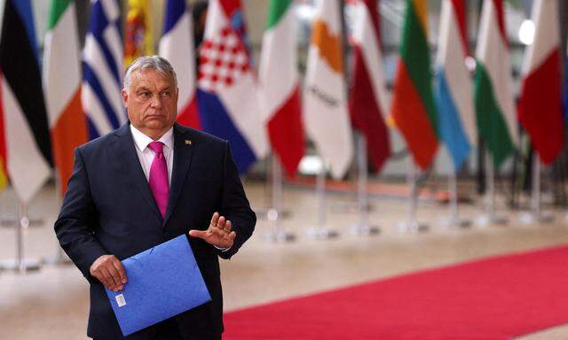 Ungarns Ministerpräsident Orbán beim Europäischen Ratstreffen in Brüssel Ende Mai vorigen Jahres.