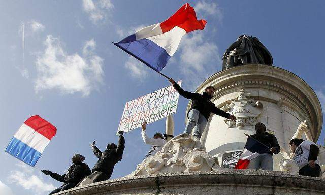 In Franreich gab es nach den Anschlägen Demos gegen den islamischen Terror