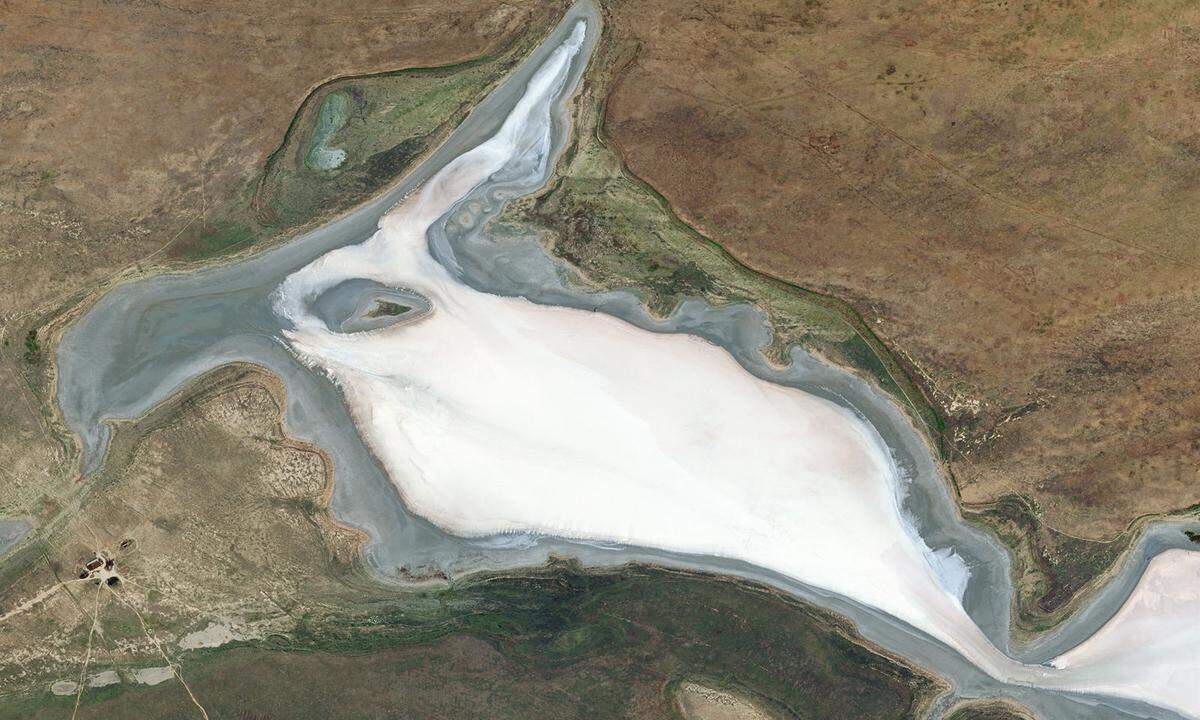 Die Steppe in der russischen Teilrepublik Kalmückien westlich des Kaspischen Meers unterscheidet sich stark von den Landschaften in West- oder Mitteleuropa. Die karge Vegetation ist von Desertifikation bedroht. In die Steppe sind Salzseen wie der Koltan-Nur-See eingestreut, der zum Mekletinsky Naturreservat gehört. Dieses Schutzgebiet wurde eingerichtet, um den Lebensraum von Greifvögeln und Saiga-Antilopen, die für ihre rüsselförmigen Nasen bekannt sind, zu bewahren.