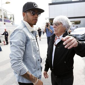 Archivbild Lewis Hamilton mit Bernie Ecclestone