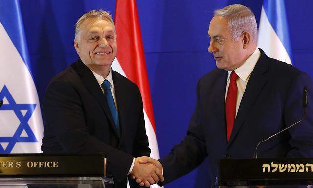 Viktor Orbán traf in Jerusalm Benjamin Netanjahu.