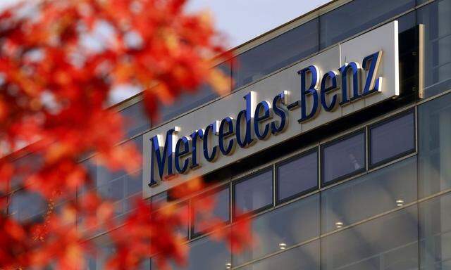 The logo of German luxury car maker Mercedes-Benz, a subsidiary of Daimler AG, is pictured in Munich