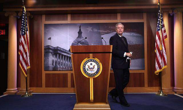 US-SEN.-LINDSEY-GRAHAM-(R-SC)-HOLDS-A-NEWS-CONFERENCE-ON-YESTERD