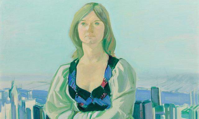 Das Porträt einer Freundin mit Blick auf New York von Maria Lassnig ist das teuerste Los in der Auktion Zeitgenössischer Kunst im Auktionshaus im Kinsky. Die Schätzung liegt bei 120.000 bis 240.000 Euro.