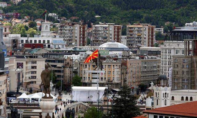 Frankreich lehnt die Aufnahme von Beitrittsverhandlungen mit Skopje (im Bild: Blick auf die Stadt) ab.