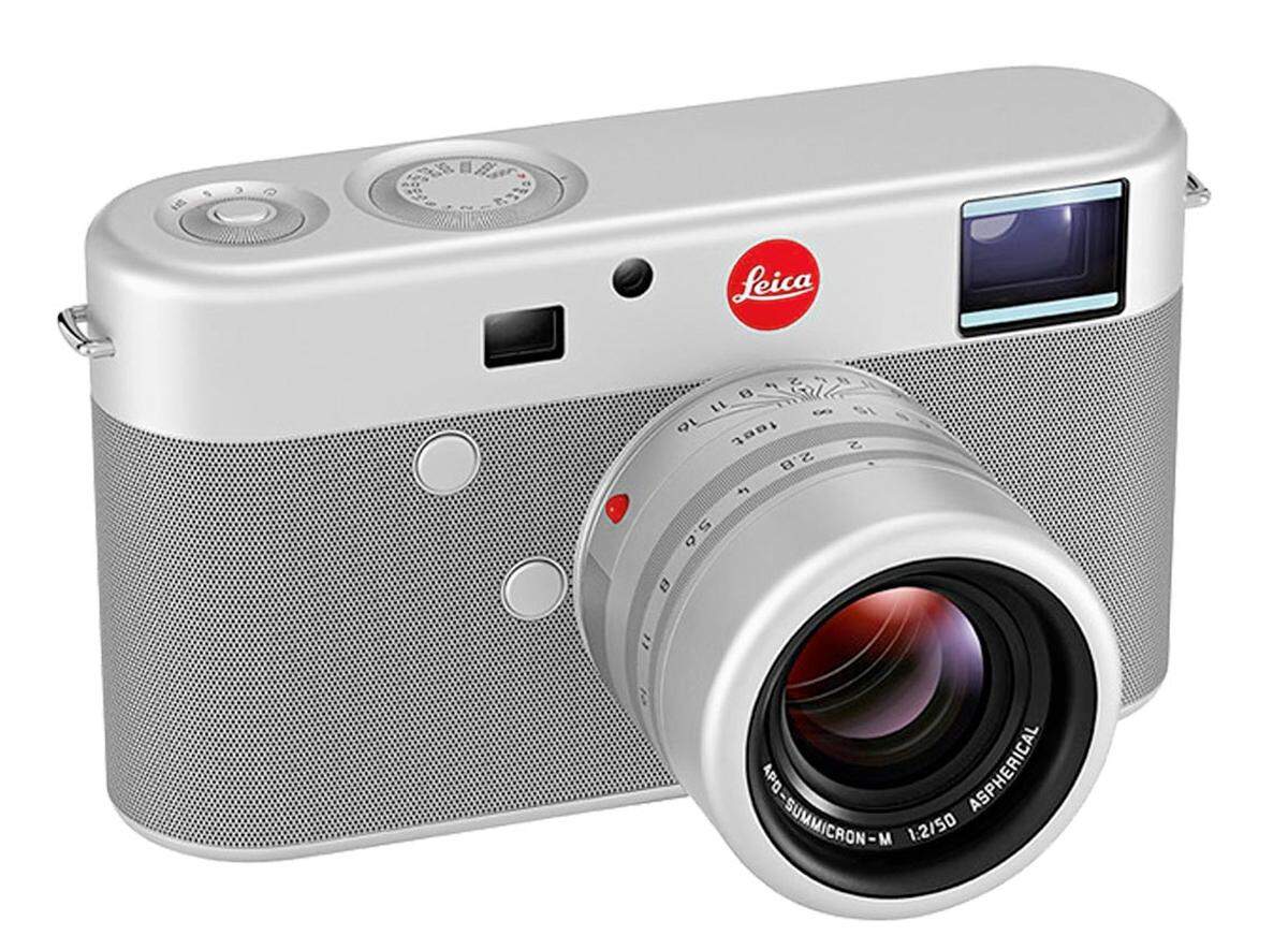 Gelungene Technik verströmt an sich bereits einen Hauch von Luxus. Innovationen, Jubiläumsmodelle und Sondereditionen sorgen für echte Exklusivität.Im Bild: Apple-Designer Jonathan Ive kleidet eine Leica M neu ein. Das Einzelstück wird auf einer Anti-Aids-Auktion versteigert und soll über 500.000 Euro bringen.