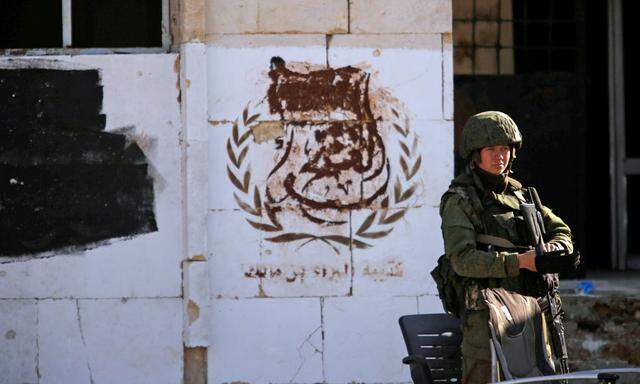 Themenbild: Russischer Soldat in Aleppo