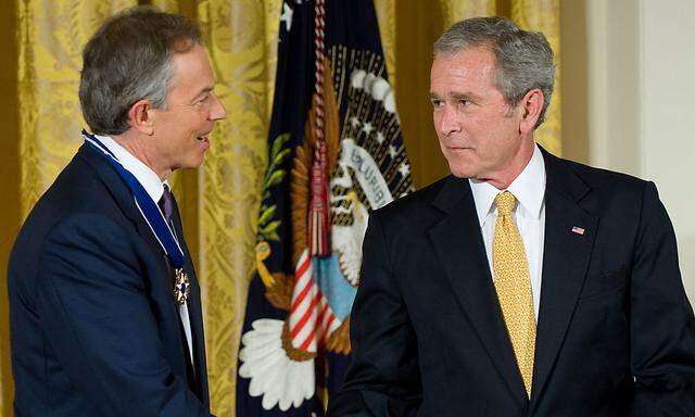 Tony Blair und George W. Bush