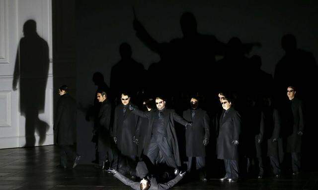 Singer Konieczny performs on stage during a dress rehearsal of Ludwig van Beethoven's opera 'Fidelio' in Salzburg, Austria July 29, 2015. 