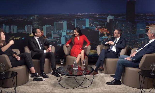 Politische TV-Diskussionen allerorts: Neurdings auch "Live im krone.tv-Studio".