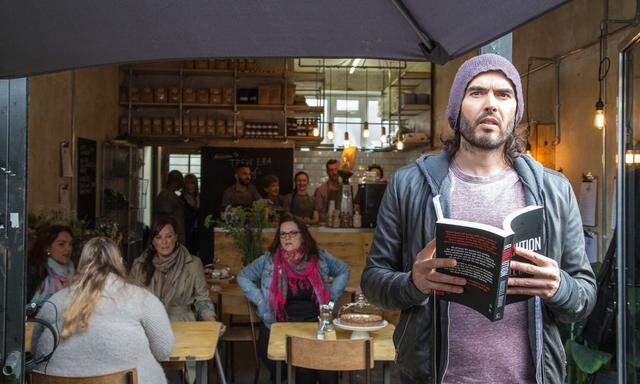 Russell Brand opens his Trew Era cafe, London, Britain - 26 Mar 2015