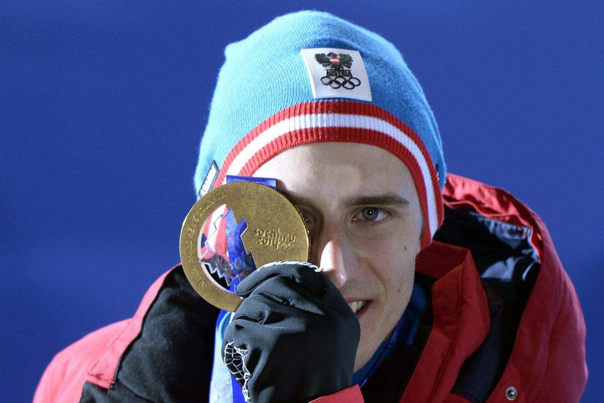 Die wohl größte Überraschung in Sotschi. Noch nie war Matthias Mayer im Weltcup zum Sieg gefahren, in Sotschi klappte es beim Olympia-Debüt in der Abfahrt auf Anhieb.