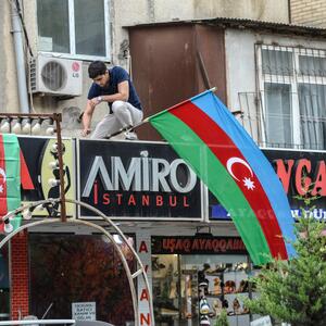 Nicht nur in der aserbaidschanischen Hauptstadt Baku (Bild) wird die Militäraktion zelebriert.