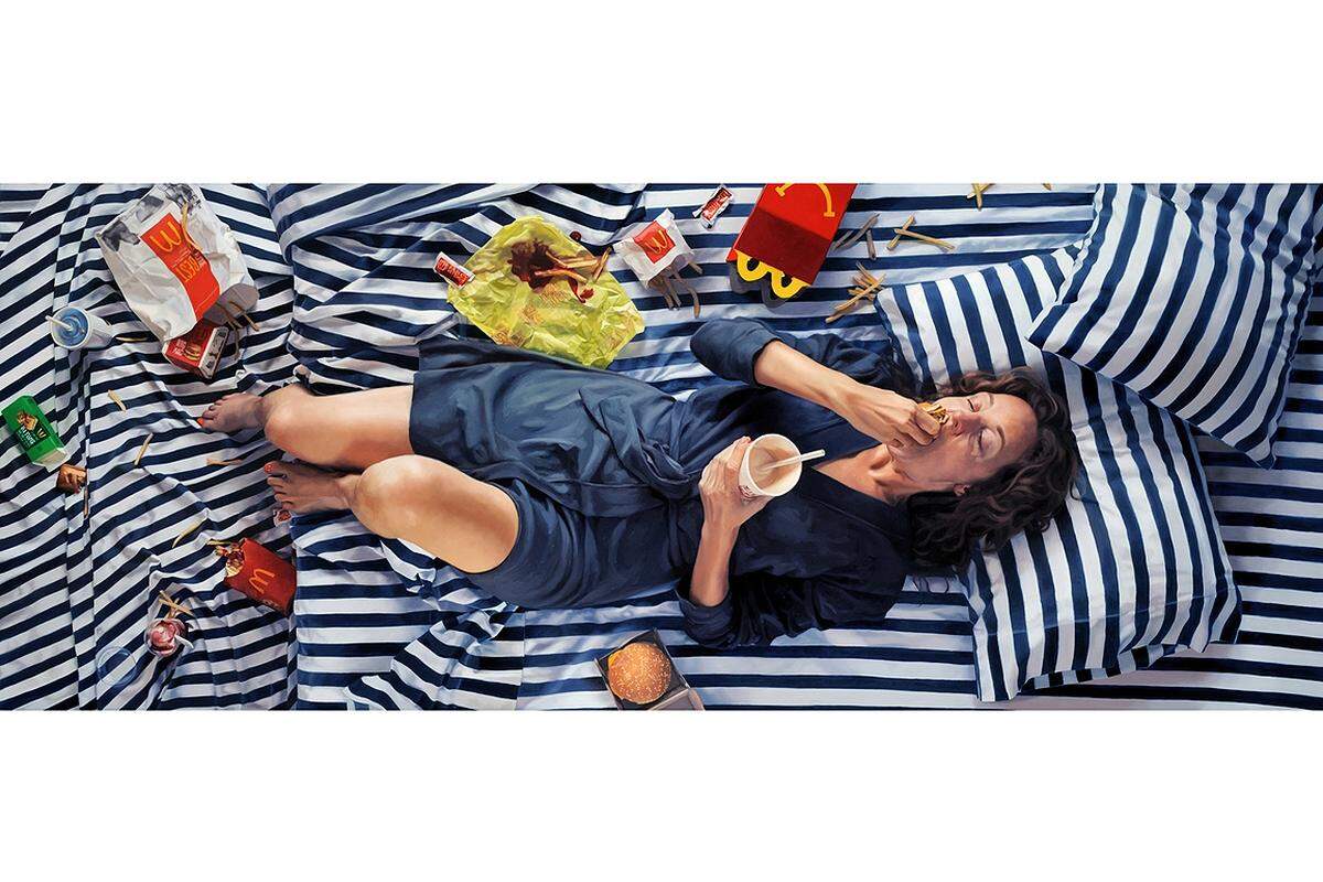 Die Amerikanerin Lee Price ist eine realistische Malerin. Ihre Arbeit konzentriert sich seit 20 Jahren auf die Beziehung zwischen Frauen und Essen.
