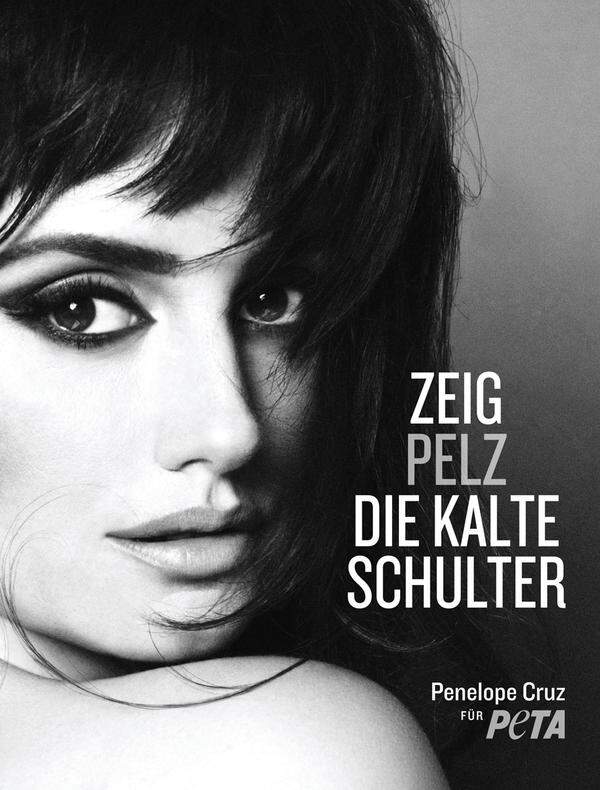 Penélope Cruz ist Muse für Regisseure und auf vielen "Best dressed"-Listen zu finden. Im Pelz sieht man sie nie. Mit ihrem Einsatz für PETA forderte sie alle Fashioninstas auf, es ihr gleich zu tun und Pelz die kalte Schulter zu zeigen.