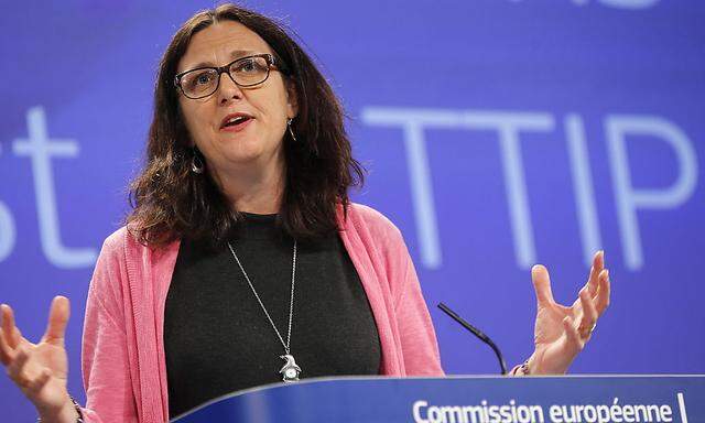 EU-Handelskommissarin Cecilia Malmström schlug privaten Schlichtungsinstitutionen vor. 