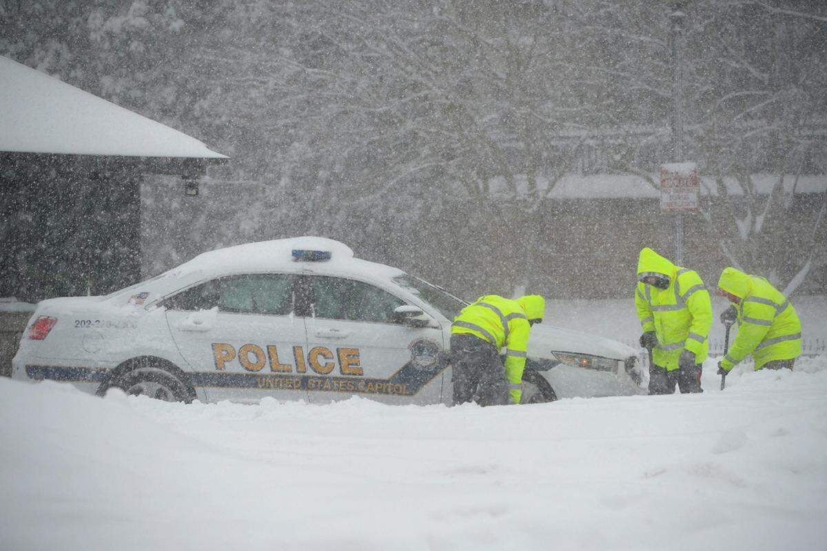 In Washington gehörte "Snowzilla" zu den Top Fünf der schlimmsten Schneestürme. Die Aufräumarbeiten werden noch Tage dauern.