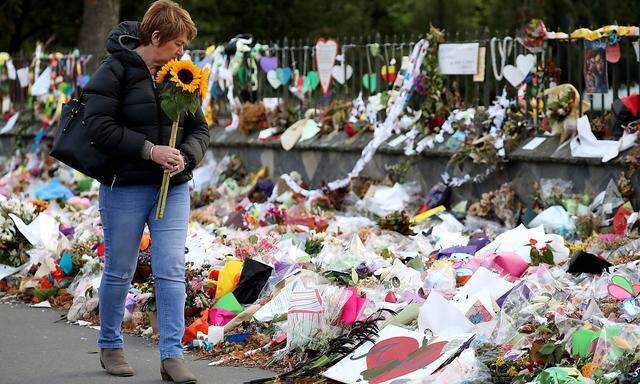 Trauer nach dem Attentat in Christchurch