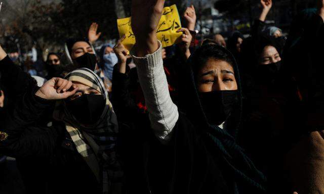 Proteste in Kabul am 22. Dezember.