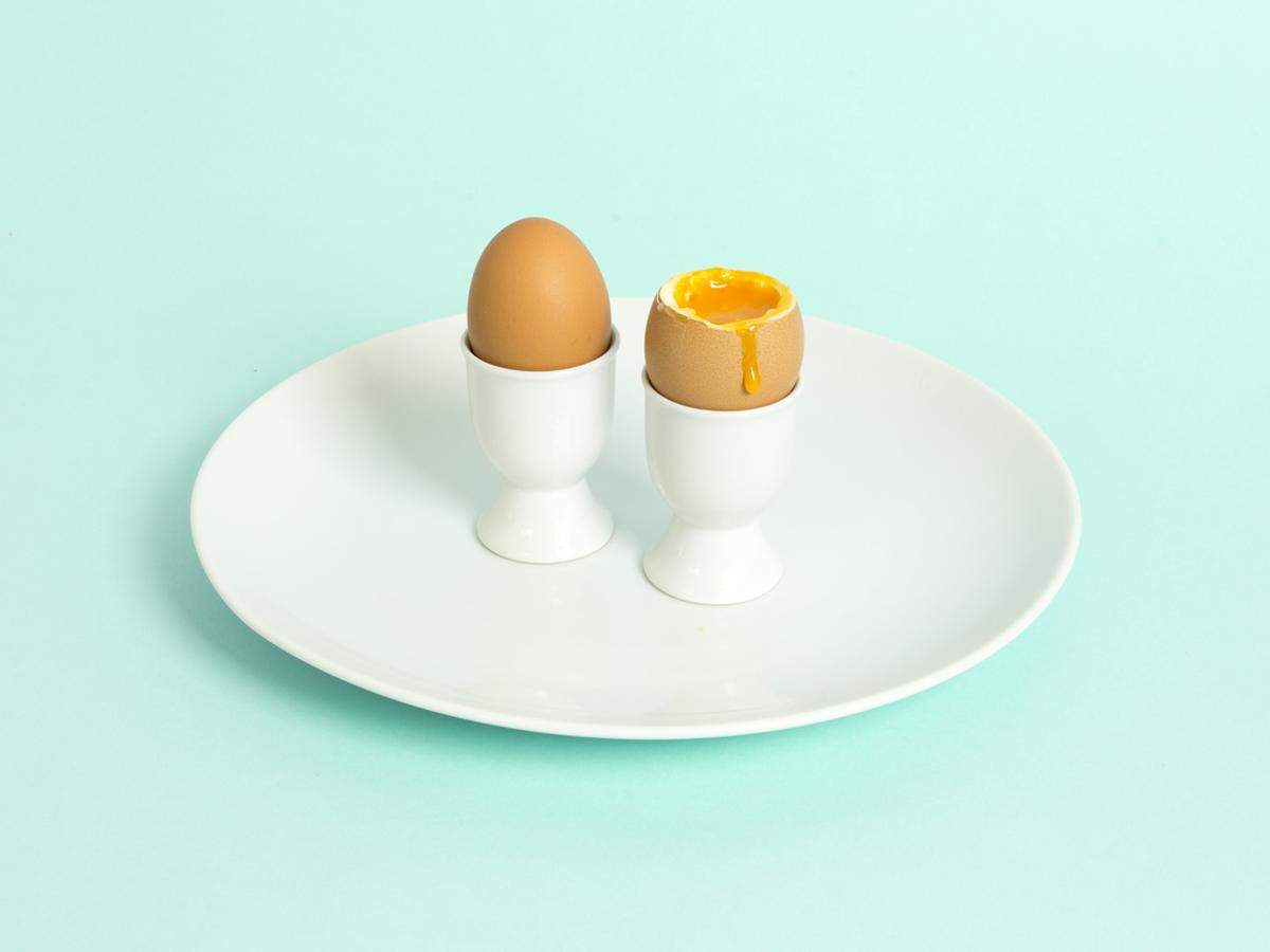 129 Gramm bzw eineinhalb Eier haben auch 200 Kalorien.